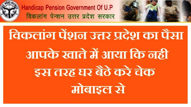 विकलांग पेंशन कैसे चेक करे-Up Viklang Pension