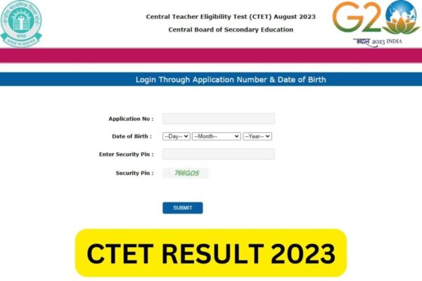 CTET Result 2023 Kaise Check Kare 